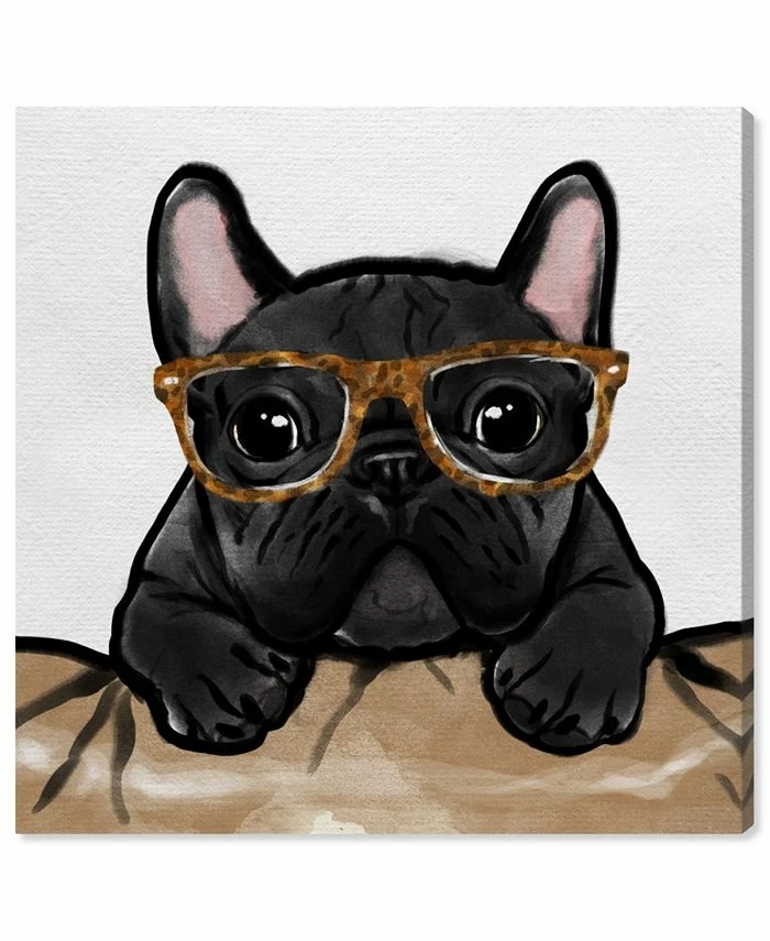 Oliver Gal Nerdy Frenchman Tortoise Canvas Art Collection