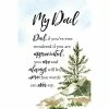 Dexsa My Dad Woodland Grace Series Wood Plaque With Easel, 6 X 9