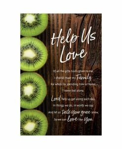 Dexsa Help Us Love Organic Brights Wood Plaque With Easel, 6 X 9