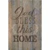Dexsa God Bless This Home New Horizons Wood Plaque With Easel, 6 X 9