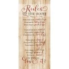 Dexsa Rules Of The House New Horizons Wood Plaque, 5.5 X 12