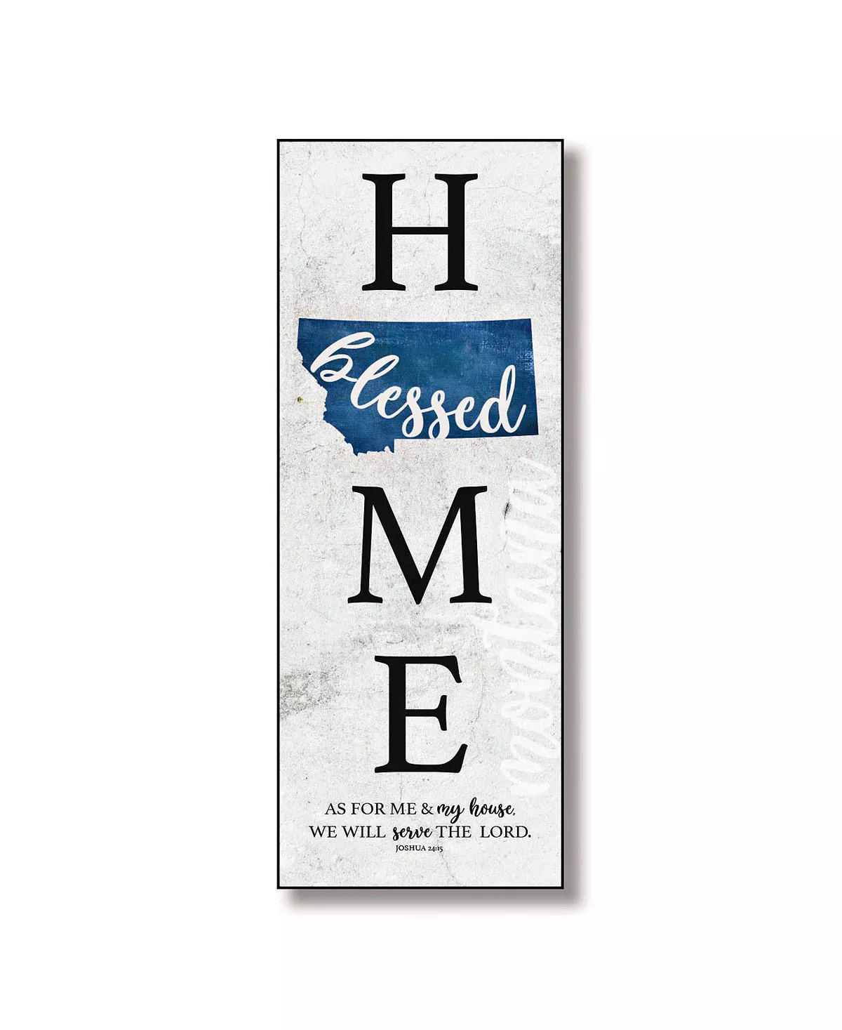 Dexsa Montana Home-Blessed Wood Wall Plaque With Hanger, 5.5 X 12
