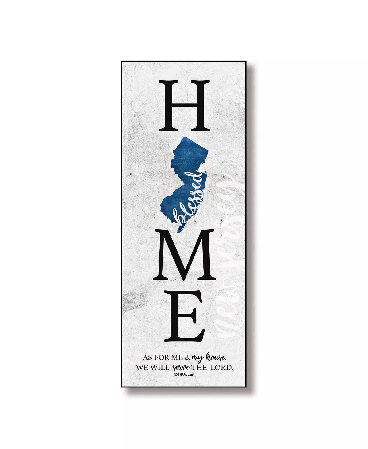 Dexsa New Jersey Home-Blessed Wood Wall Plaque With Hanger, 5.5 X 12