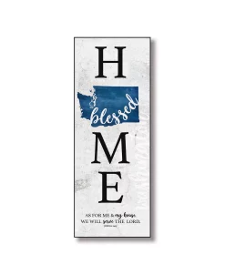 Dexsa Washington Home-Blessed Wood Wall Plaque With Hanger, 5.5 X 12
