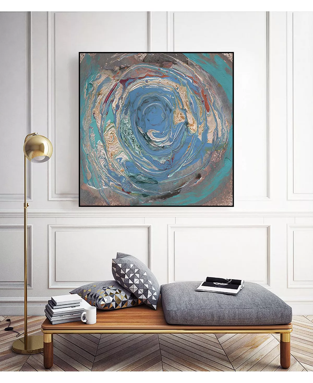 Giant Art 30 X 30 Space Oddity I Art Block Framed Canvas - Image 7