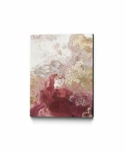 Giant Art 14 X 11 Ocean Splash II Crimson Version Museum Mounted Canvas Print