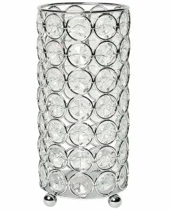 Elegant Designs Pse Crystal Decorative Flower Vase, Candle Holder, Wedding Centerpiece