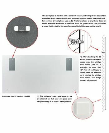 Empire Art Direct My New York Frameless Free Floating Tempered Art Glass Wall Art By EAD Art Coop, 36 X 72 X 0.2 - Image 7