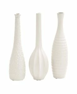 Rosemary Lane Ceramic Glam 2 Piece Vase Set