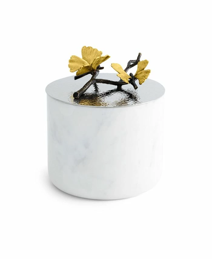 Michael Aram Butterfly Ginkgo Large Marble Candle
