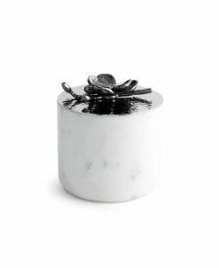 Michael Aram Black Orchid Marble Candle