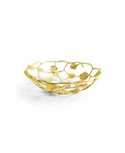 Michael Aram Botanical Leaf Gold Bread Basket