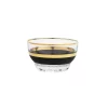 Classic Touch Set Of 6 Dessert Bowls With Black And Gold Design