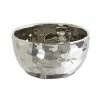 Nearly Natural 8.75 Designer Silver-Tone Bowl