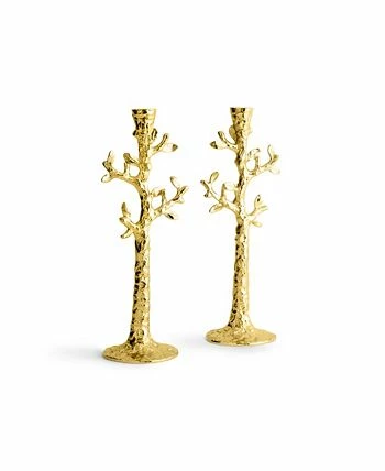 Michael Aram Tree Of Life Candle Holder Set Of 2 Gold - Image 2