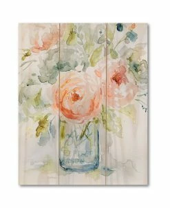 COURTSIDE MARKET Bbage Roses I 10.5x14 Board Art