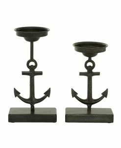 Rosemary Lane Coastal Candle Holder, Set Of 2