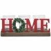 Home Essentials OME 3-Votive Candle Holder With Wreath
