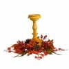 Nearly Natural 15 Harvest Fall Artificial Candelabrum Arrangement