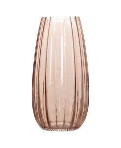 Home Essentials Ribbed Glass Vase