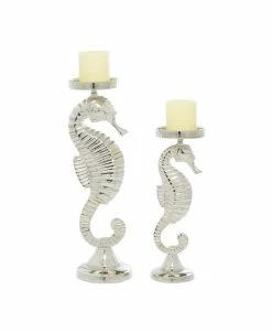 Rosemary Lane Coastal Candle Holder, Set Of 2