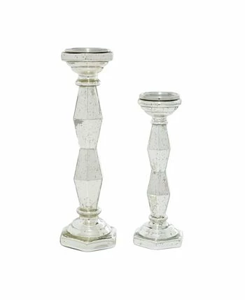 Rosemary Lane Glam Candle Holder, Set Of 2 - Image 3