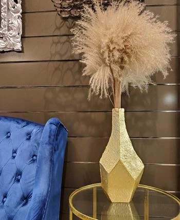 Classic Touch Dimensional Centerpiece Vase Raw Finish - Image 2