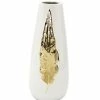 Vivience Tall Leaf Design Vase, 16 H