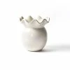 Coton Colors Signature White Ruffle Vase