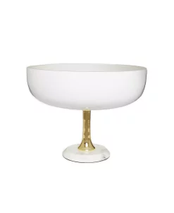 Classic Touch Footed Marble Bowl
