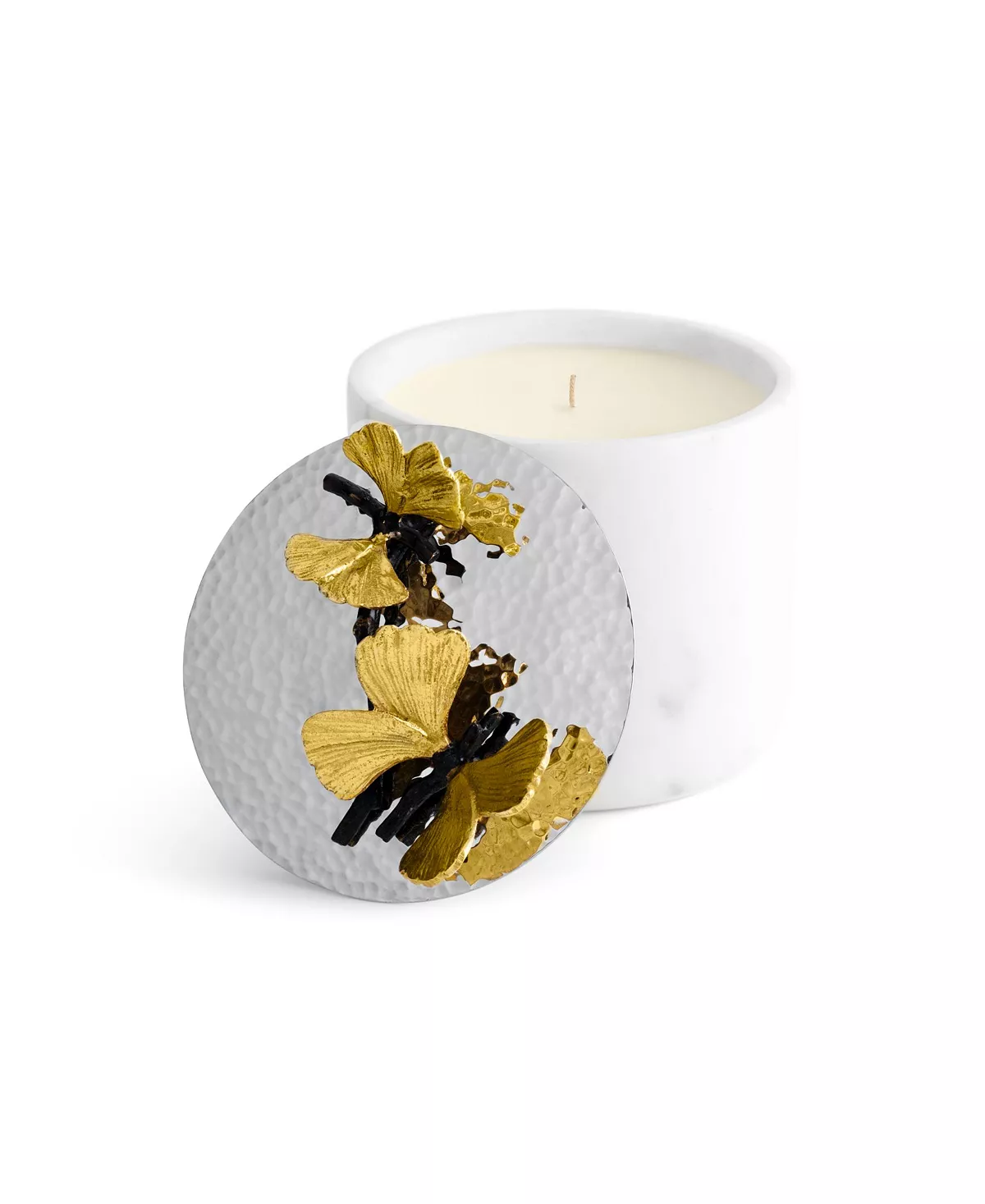Michael Aram Butterfly Ginkgo Marble Candle - Image 2