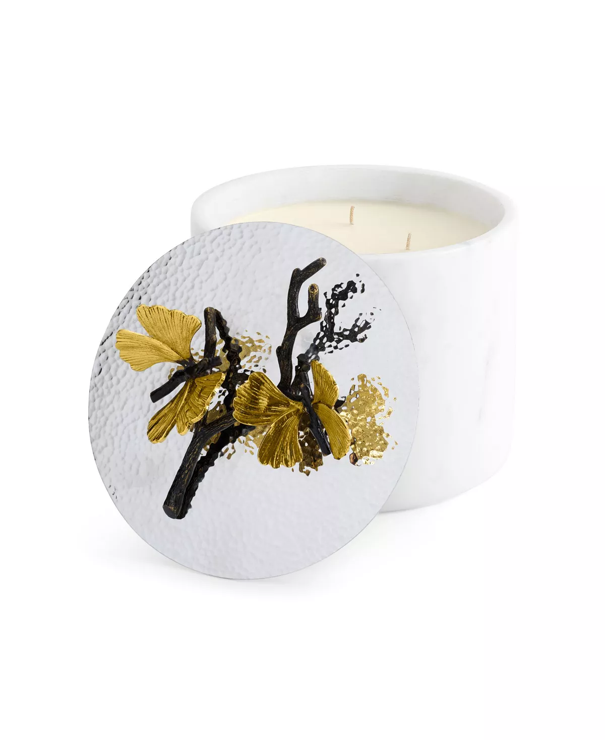 Michael Aram Butterfly Ginkgo Large Marble Candle - Image 2