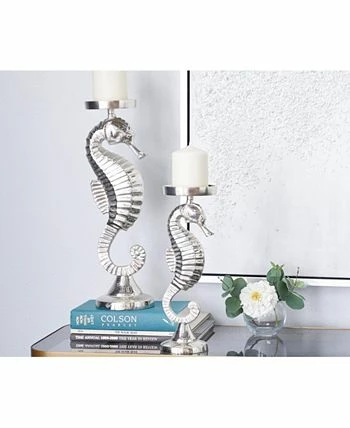 Rosemary Lane Coastal Candle Holder, Set Of 2 - Image 8