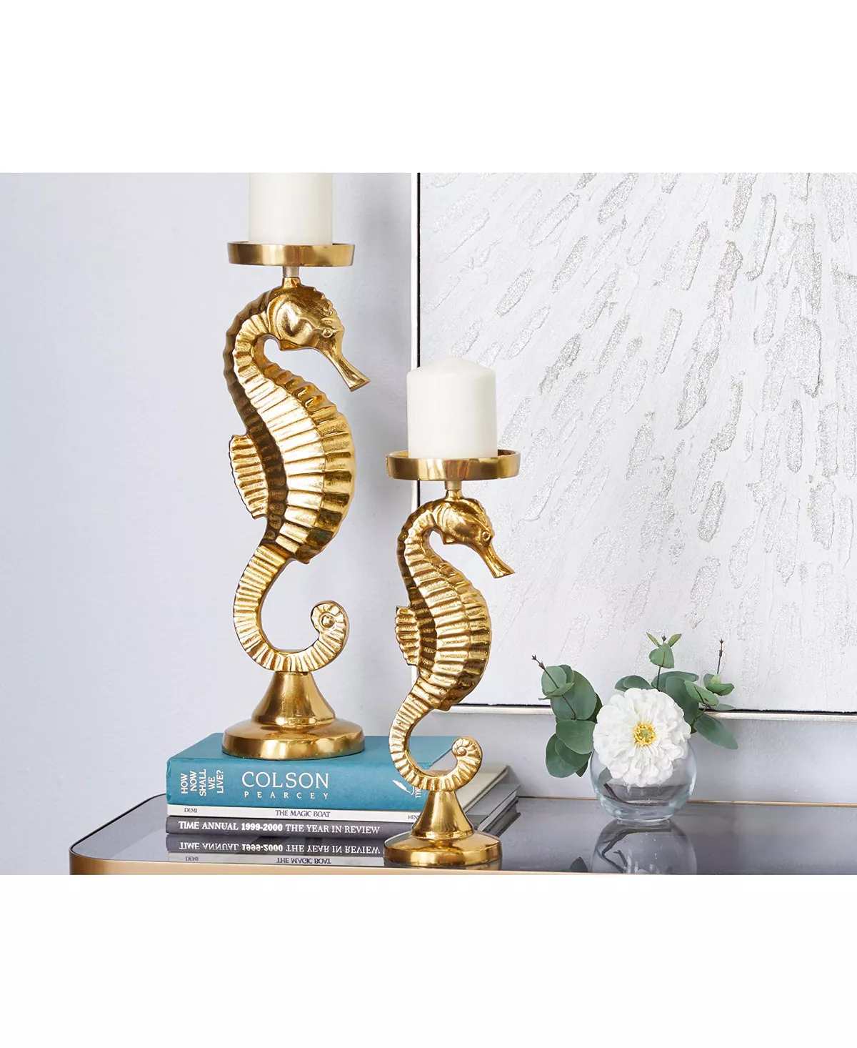 Rosemary Lane Coastal Candle Holder, Set Of 2 - Image 9