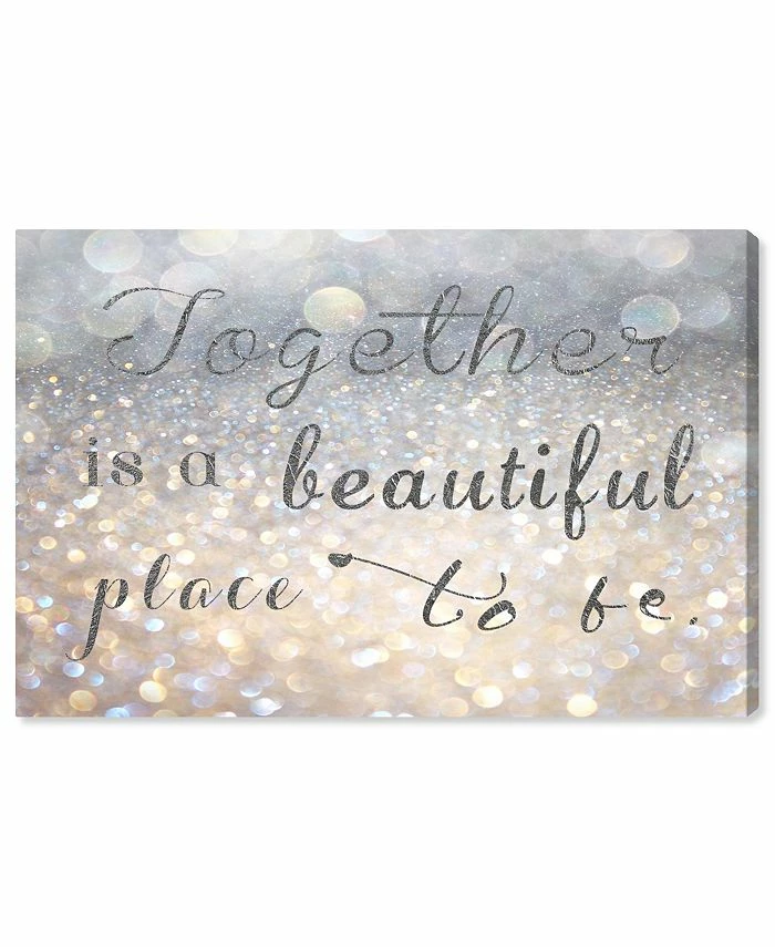 Oliver Gal Together Quote Giclee Art Print On Gallery Wrap Canvas