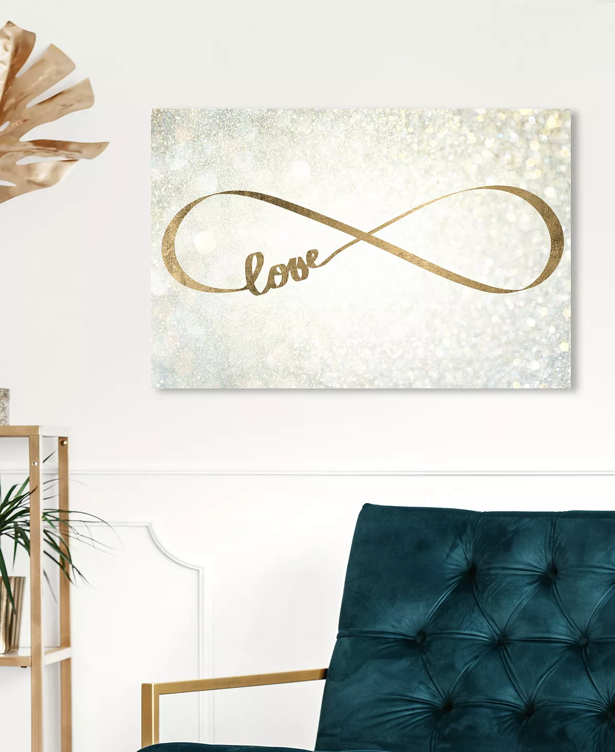 Oliver Gal M Infinity Symbol Giclee Art Print On Gallery Wrap Canvas - Image 3