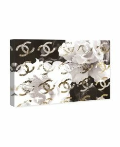 Oliver Gal Ginal Gold Camellia Distressed Canvas Art Collection