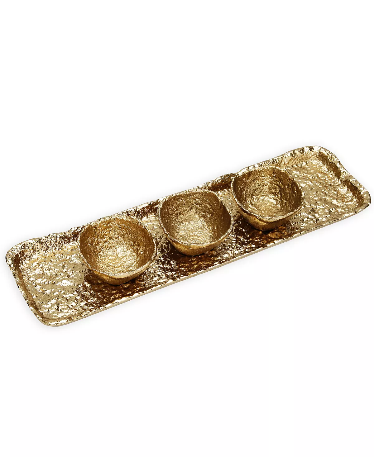 Classic Touch Extured 3 Bowl Relish Dish - Image 2