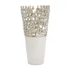 Classic Touch Web Design Vase With Marble Base, 6 X 12