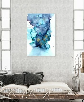 Oliver Gal Water Bubbles Giclee Art Print On Gallery Wrap Canvas, 16 X 24 - Image 2