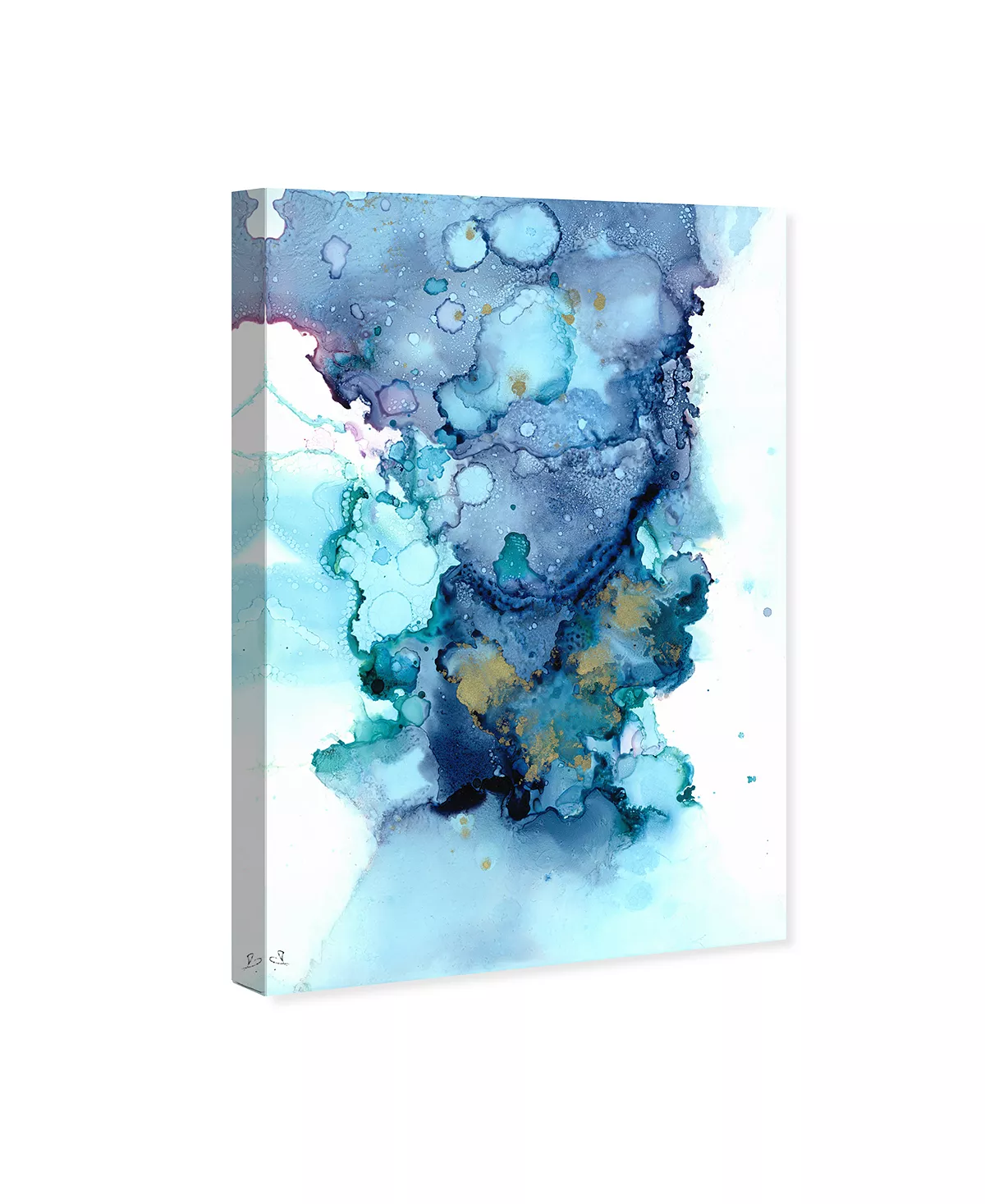 Oliver Gal Water Bubbles Giclee Art Print On Gallery Wrap Canvas, 16 X 24 - Image 3