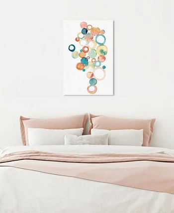 Oliver Gal Watercolor Rings Giclee Art Print On Gallery Wrap Canvas, 30 X 45 - Image 2