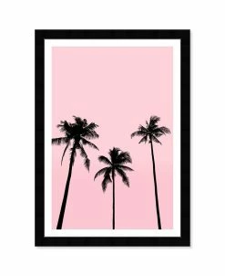 Wynwood Studio Beach Trees Sunrise Framed Print Wall Art