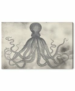 Oliver Gal Vintage Octopus Giclee Art Print On Gallery Wrap Canvas