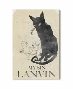 Oliver Gal Vintage Cat Giclee Art Print On Gallery Wrap Canvas