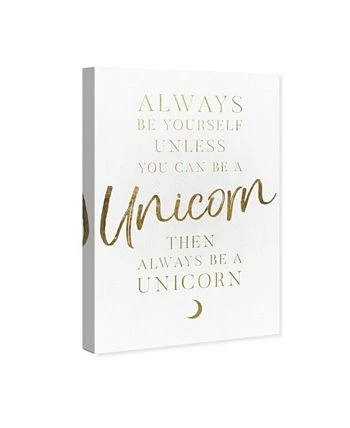 Oliver Gal Be Yourself Quote Giclee Art Print On Gallery Wrap Canvas - Image 2