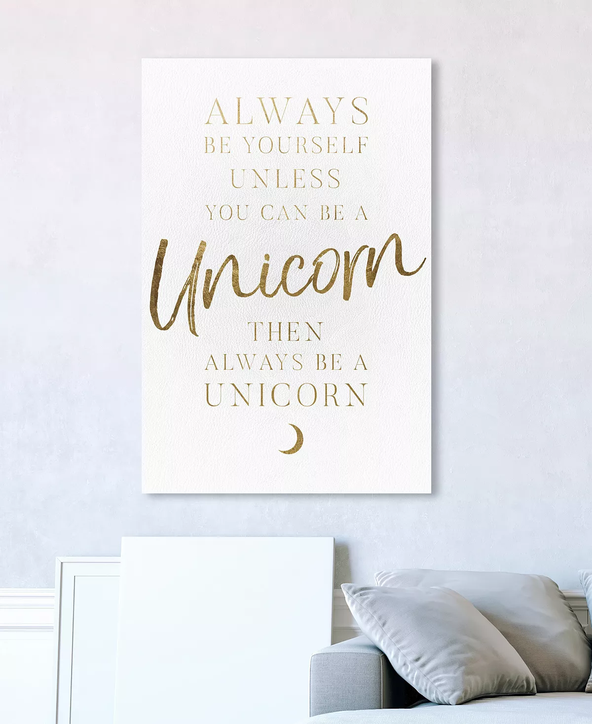 Oliver Gal Be Yourself Quote Giclee Art Print On Gallery Wrap Canvas - Image 3
