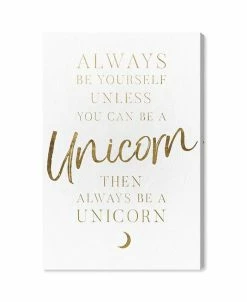 Oliver Gal Be Yourself Quote Giclee Art Print On Gallery Wrap Canvas