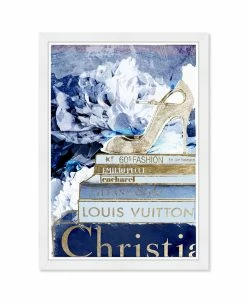 Wynwood Studio Designer Books Framed Print Wall Art, 15 X 21