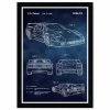 Wynwood Studio Port Car Patent Framed Print Wall Art, 15 X 21